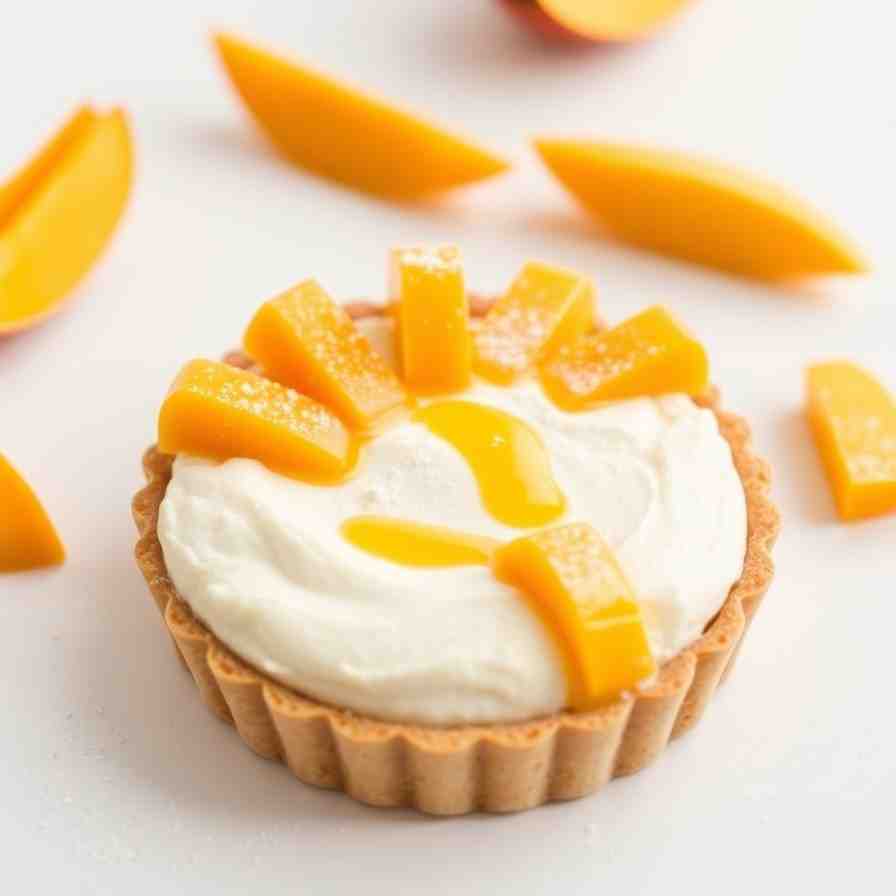 Easy Mango Mousse Tart Recipe - Sweet & Refreshing